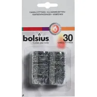 Bolsius Kaars ringen aluminium 30 stuks